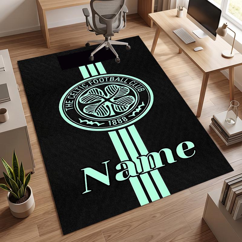 Celtic Football Club (1) Personalizovaný název Kancelářský koberec Stylová dekorace do obývacího pokoje, ložnice, kuchyně