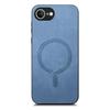 Custodia posteriore in pelle per iPhone 16e Compatibile con MagSafe Cover per telefono con tocco vellutato