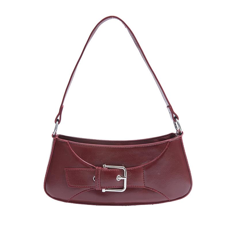 Korean niche style 2025 new foreign trend versatile underarm bag high-end texture baguette bag one-shoulder crossbody bag