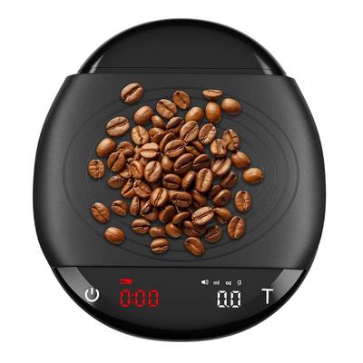 Intelligent Hand Brewed Coffee Electronic Scale Kitchen Weighing Automatic Timing Portable Sensitive and Stable