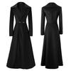 2023 Women's Velvet Windbreaker: Long Over-the-Knee Coat for Autumn/Winter - Chic and Trendy Style