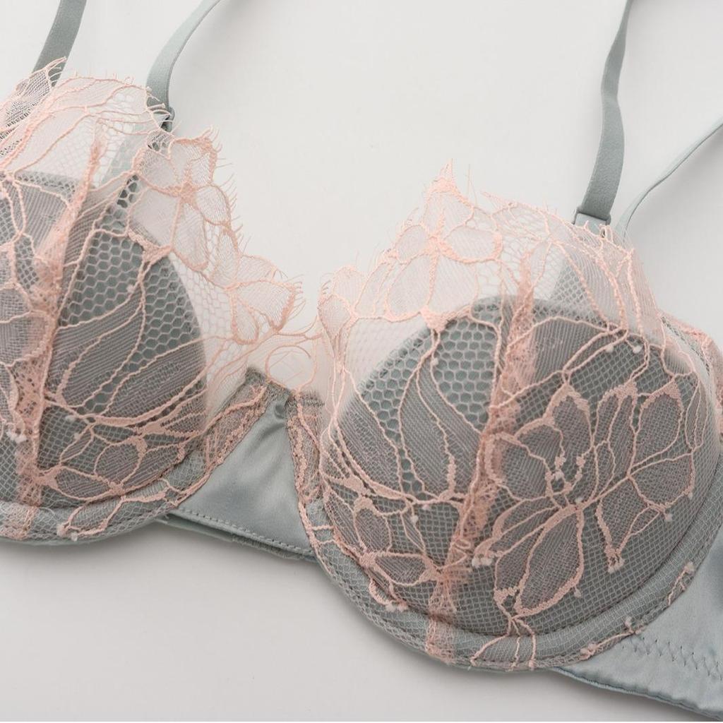 Soutien-gorge push-up en dentelle française: Sexy, Coton Doux, Valorisant pour Petite Poitrine