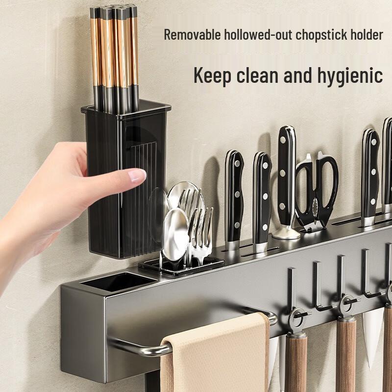 Milin Wall-Mounted Kitchen Knife and Utensil Holder