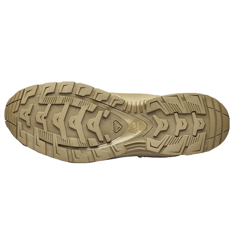 Salomon Fabric Leather Versatile Shock Absorbing Durable Waterproof Breathable Mid-Top Hiking Shoes Unisex Hiking Shoes Sand 409779