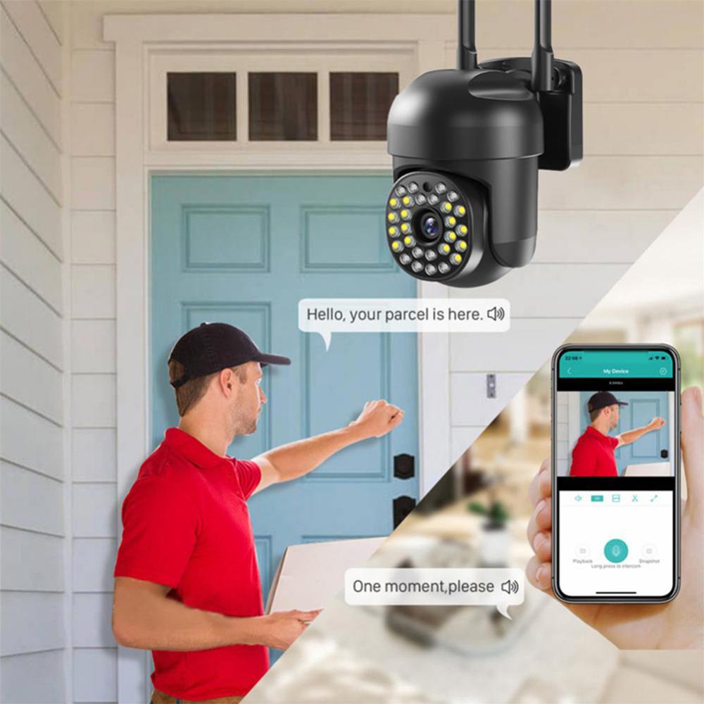 Bezpečnostní kamery Venkovní 1080p kamery pro zabezpečení domácnosti Barevné noční vidění Smart Motion Detection
