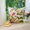 Simple Flower Chenille Towel Embroidery Sofa Pillowcase Cojines Polyester Decor Home Throw Cushion Cover Headboard Pillowcases