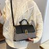 Summer retro handbag fashion bag women's 2025 new thousand bird grid messenger bag shoulder bag small square bag