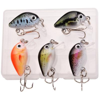 Foreign Trade Live Bait Plastic Chubby Type 1.5G Mini Bait Box with Hooks Fishing Lure Set