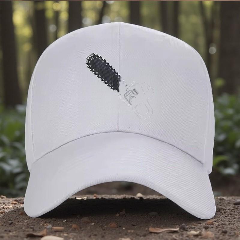 Electric Saw Print Baseball Cap Adjustable Snapback Hat Unisex Outdoor Casual Style Cap