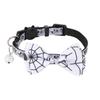 Halloween Bow Tie Cat Collar Safety Breakaway Buckle Holiday Pendant Adjustable Polyester Collar For Kitten Small Cats Party