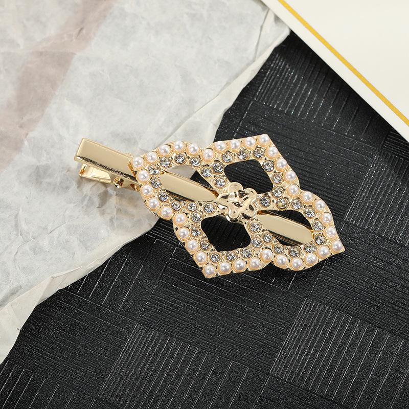 New French Style Metal Diamond-Encrusted Pearl Headdress Hair Clip Butterfly Rabbit Sweet Girl Style Hair Accessories