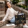 Gothic Candle Pattern Tote Bag Dark Style Daily Shoulder Bag