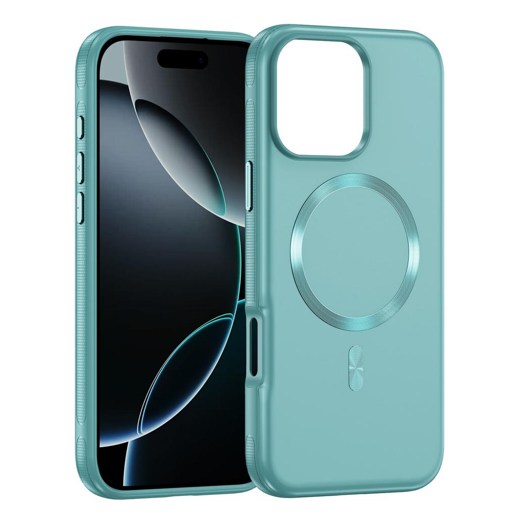 Shockproof CD Pattern Wireless Charging Magnetic Case For iPhone 16 Pro Max 15 14 13 12, Metal Buttons Hard Phone Covers Funda