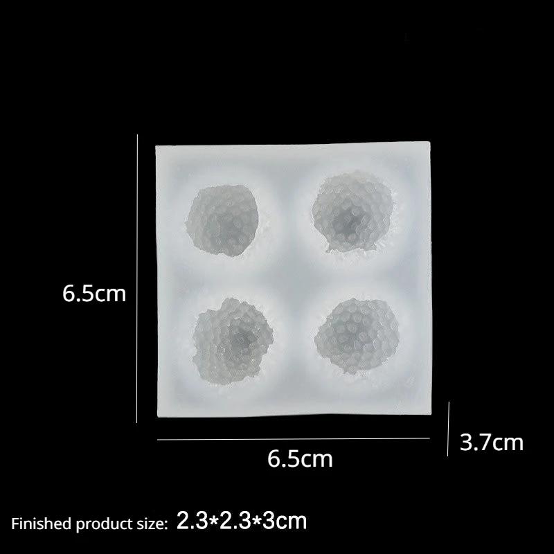 3D Erdbeerkerze Silikonform Handgemachte Aromatherapie Kerzenwachsform Fondant Schokoladenharz Formen Heim Handwerk Dekor