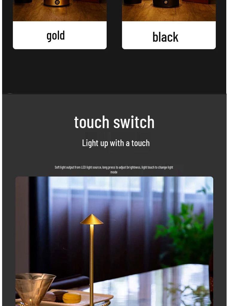 American Style LED Night Light - Creative Decorative Bedside Lamp for Restaurant or Study