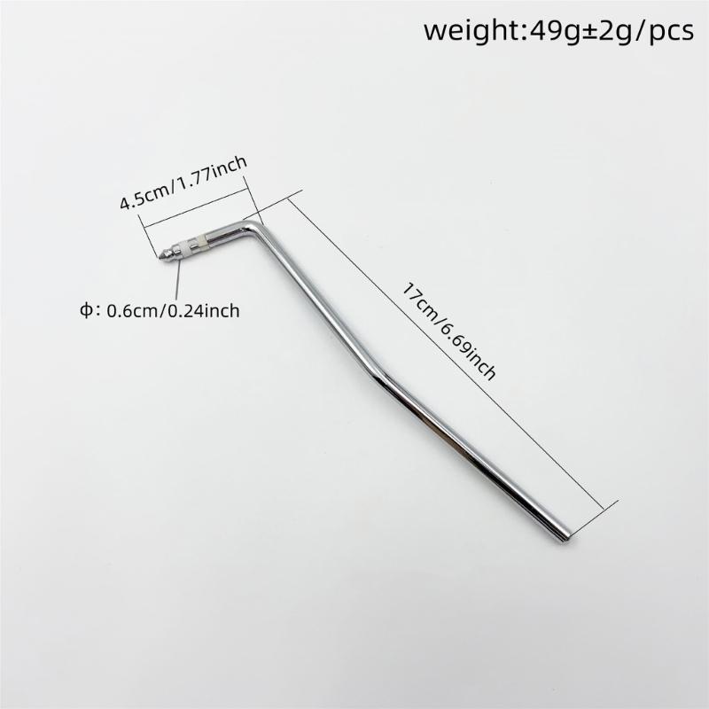 3Pcs 6mm Electric Guitar Tremolo Arm Whammy Bridge Bar Single Vibrato Rocker Single Tremolo Arm Guitar Accessory