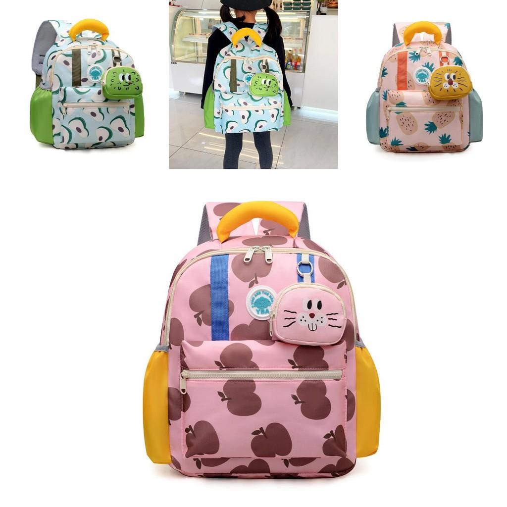 Trendy And Fun Children's School Backpack With Breathable Design Available In Multiple Sizes And Fruit Inspired Colors