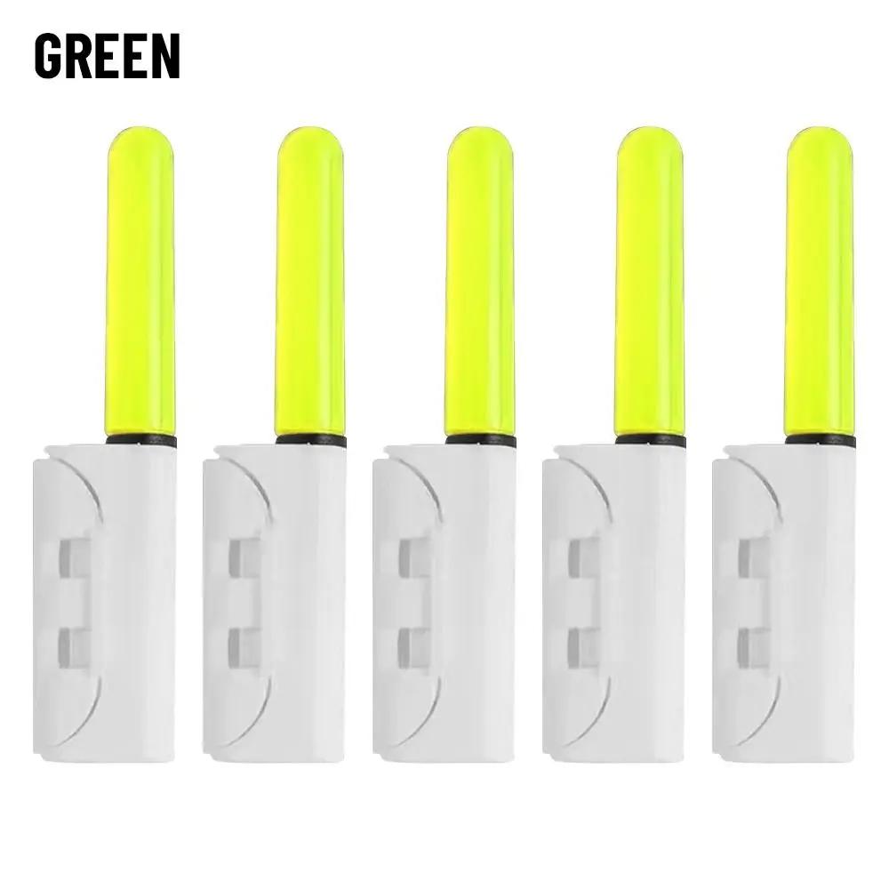 5pcs Dark New 425 Battery Float Night Glow Stick Bite Alarm Fluorescent Light Fishing Rod Tip Lightstick