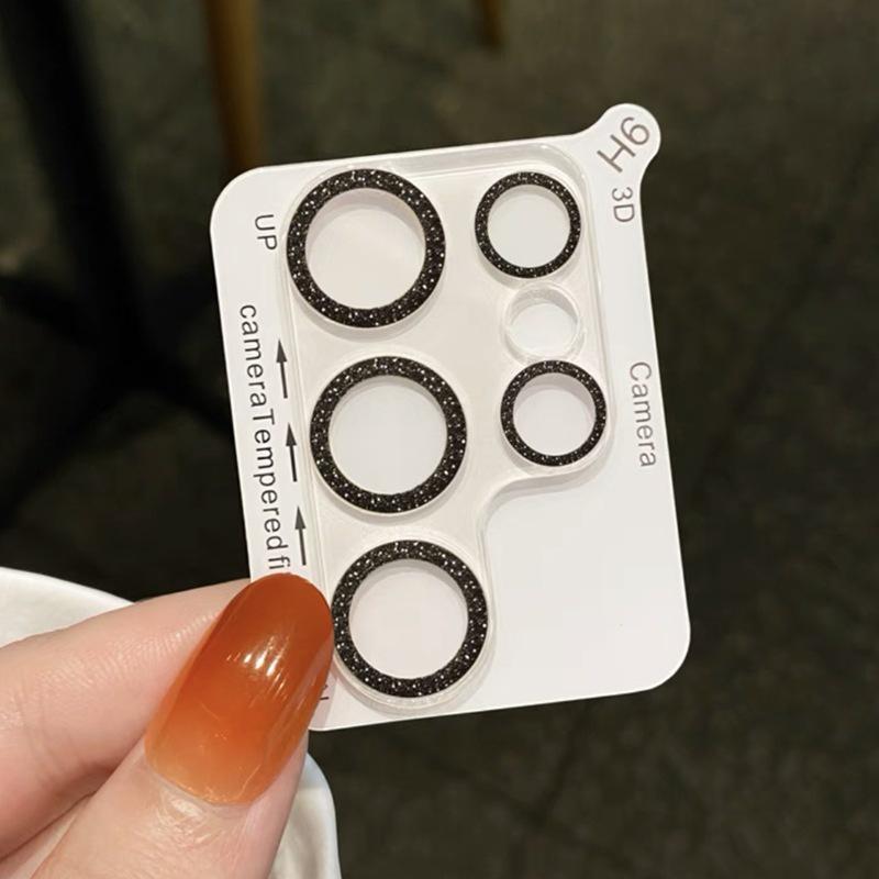 Samsung Galaxy S22 S23 S24 Plus / S22 S23 S24 Ultra Bling Ochranný prstenec objektivu fotoaparátu Tvrzené sklo