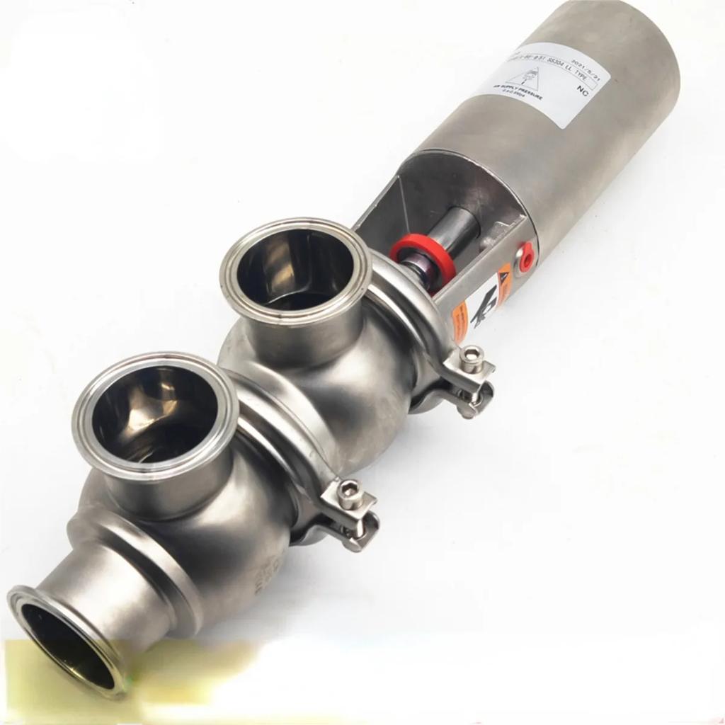 1.5" 2" 2.5" Tri Clamp SUS 304 Stainless Steel Sanitary Pneumatic Reversing Switch Direction Valve Homebrew Beer
