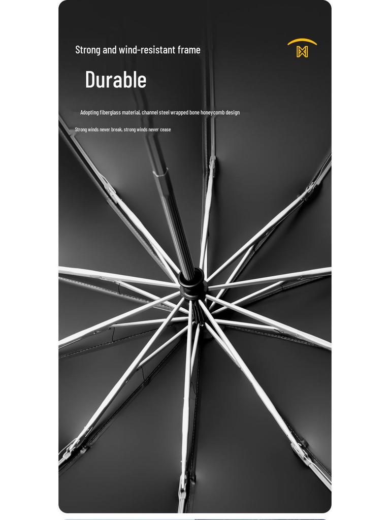 Schlaufen-Schnalle Automatischer Umkehrschirm - Winddicht, Reflektierend, Faltbarer Regenschirm für Männer und Frauen