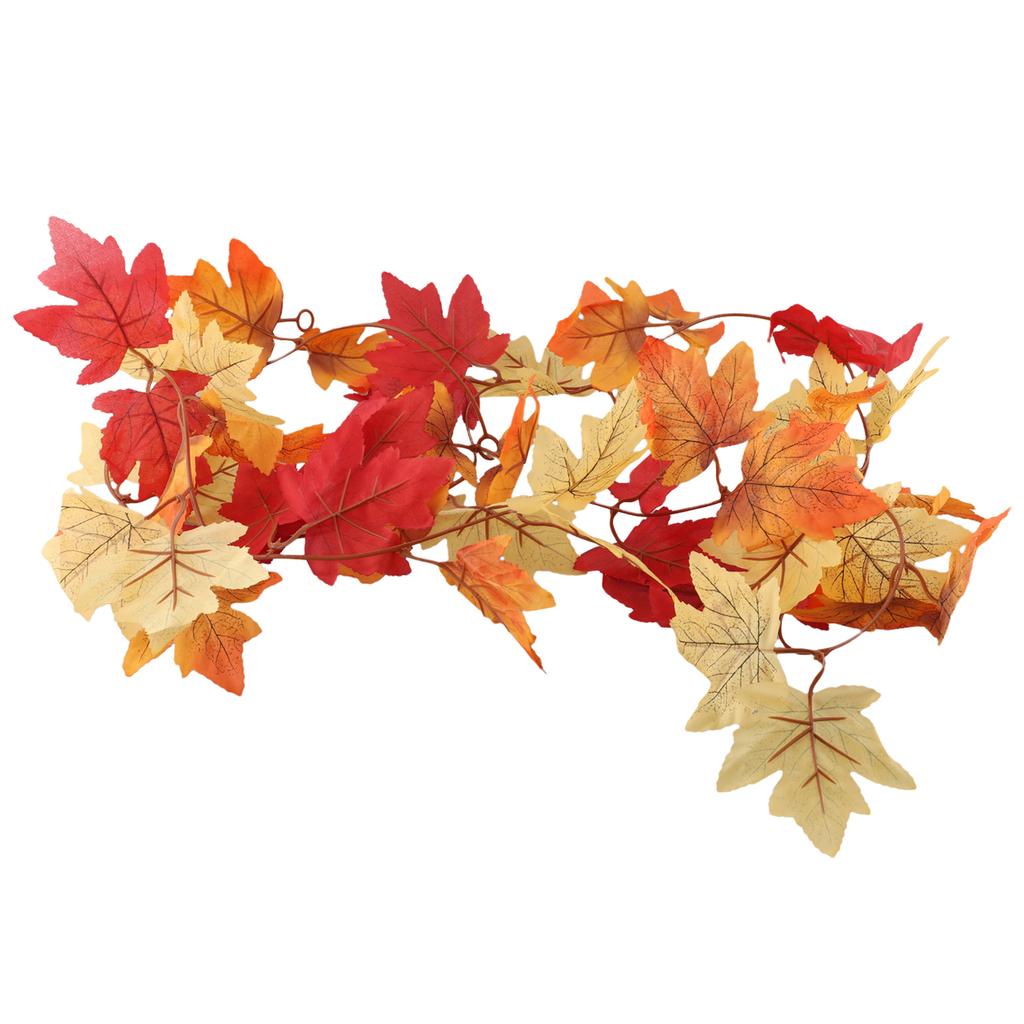 1 Pcs Artificial Leaves Fall Leaf Garland Hanging Vines For Home Fireplace Party Wedding Accessories