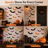 Xiaomi 12PCS Halloween 3D Bat Wall Stickers PVC Bat Decals for Party Home Wall Door Window Decor