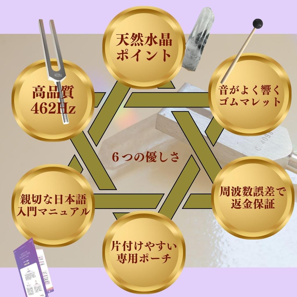 of Solfeggio Tuner 432Hz with Mallet and and Healing Treatment Crystal Point and Instructions Tuning Crystal Tuner [Magic Sedona] Bag, Love, Beauty,