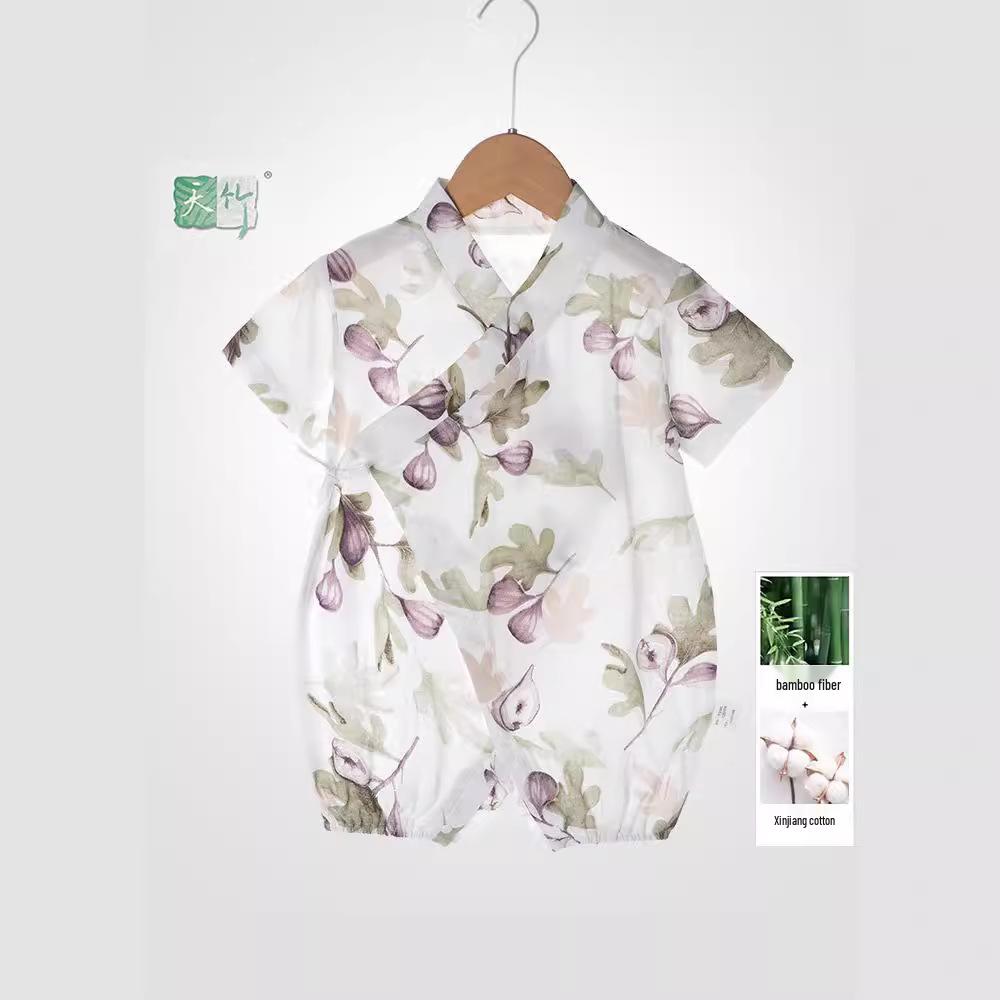 

Newborn Baby Summer Romper: Lightweight Gauze Jumpsuit 90 cm