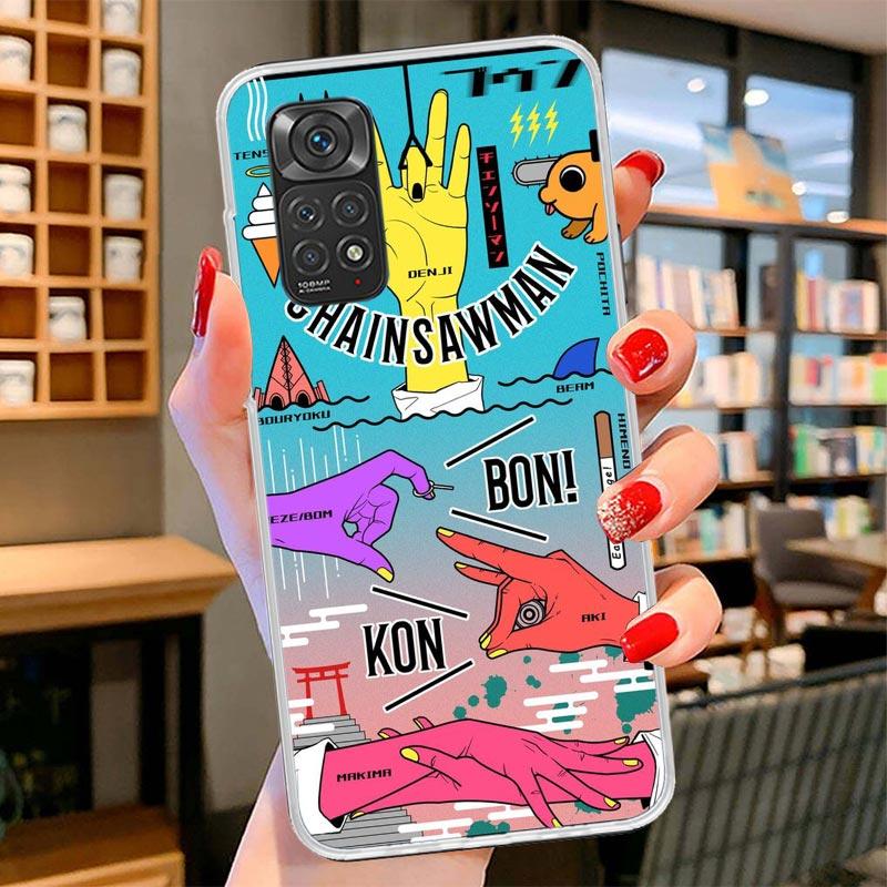 Kettensäge Makima Power Cover Handyhülle Für Xiaomi Redmi Note 15 14 13 12 11 10 Pro Plus 14S 12S 11S 11T 11E 10S Weiche Hüllen Schale