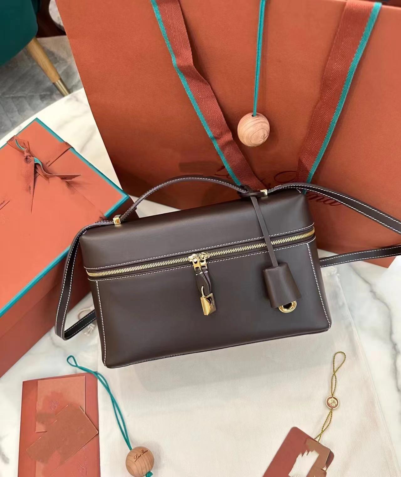 

LP19/27 Универсальная сумка для обеда через плечо из натуральной кожи для женщин - Осень/Зима