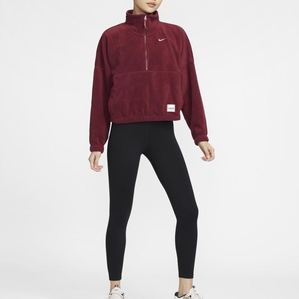 Nike Polar One Tf Hz Top Year Of The Snake Limited Edition Half-Zip Pullover Sweatshirt Women Tops Burgundy HV8465-677