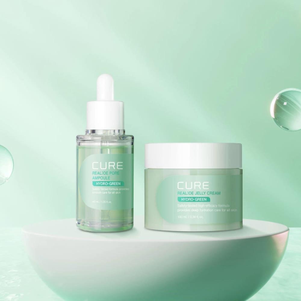 KimjeongmoonAloe Cure Aloe Pore Ampoule 40ml+ Jelly Cream 100ml NONE