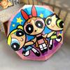 1PC The Powerpuff Girls Umbrella Portable Folding Umbrella Iron Frame Hole Bone Structure Outdoor Home Umbrella A4