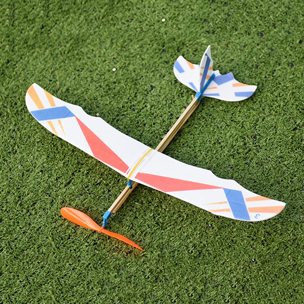 3pcs DIY Creative Aircraft Model Delicate Bird Design Kids Kids Toys Model Rubber Band Powered Aircraft Educational (Random