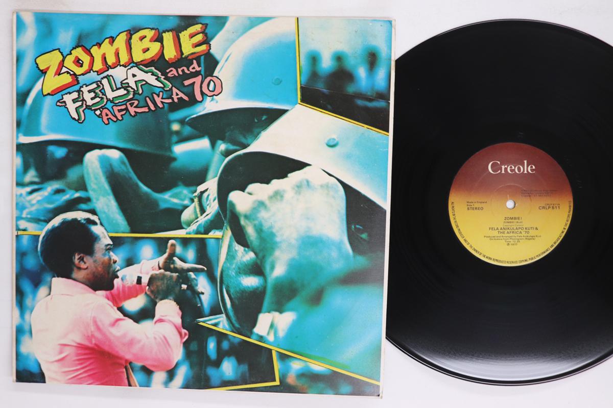 

LP Record FELA KUTI AFRICA 70 Zombie CRLP511 CREOLE 1977 UK World Music Used