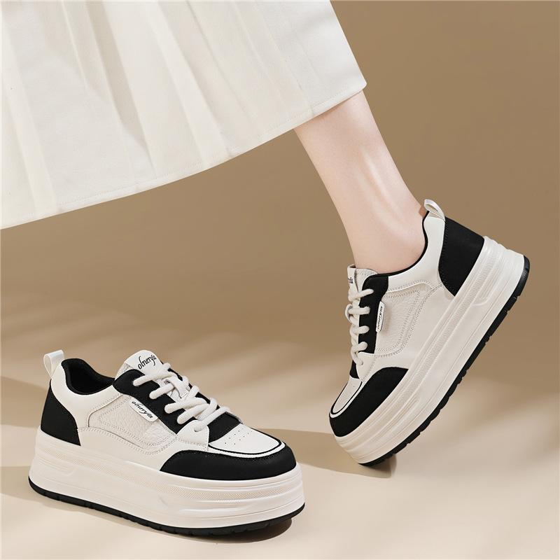 New platform heightening white shoes women's autumn and winter shoes women's comfortable casual versatile sports board shoes