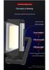 Multifunctional COB Work Light with USB Power Bank, Magnetic Base, and Foldable, High-Brightness Lamp for Emergency and Car Inspection.