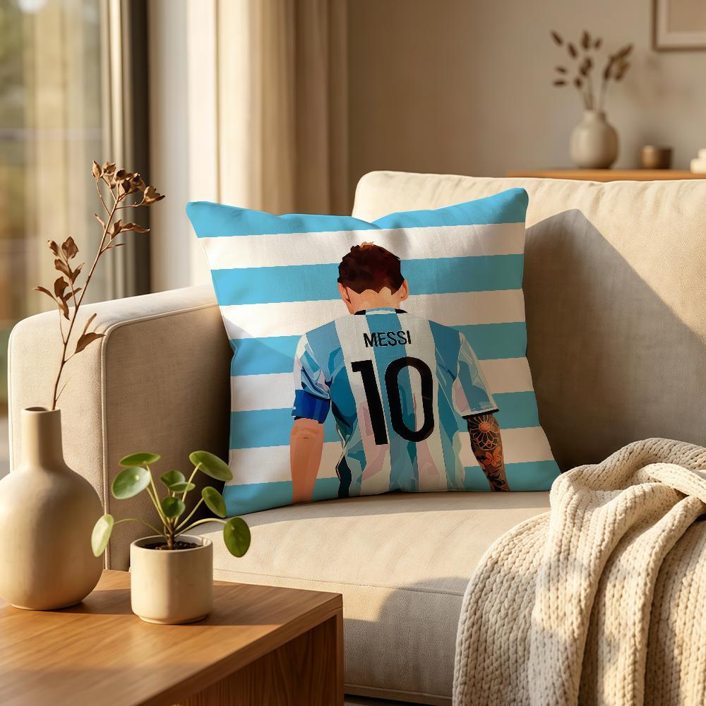 Goat Football Cushion Cover Comfortable Decorative For Bedroom Living Room Dormitory Picnic And Holiday Decoration Mmessi
