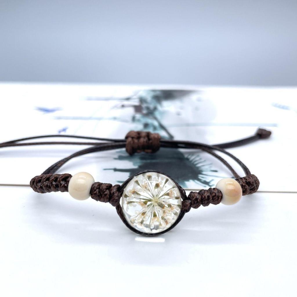 Immortal Baby's Breath Handmade Adjustable Bracelet for Women & Friends