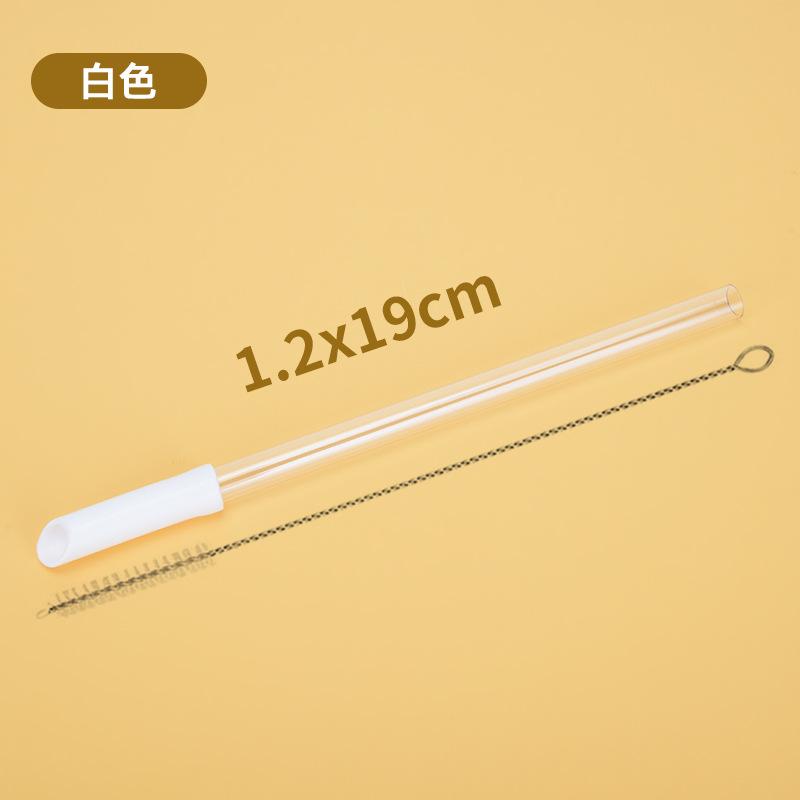 Tritan Telescopic Straw Set Milk Tea Beverage Reuse Water Cup 1.2Cm Straw Multi-Color Optional
