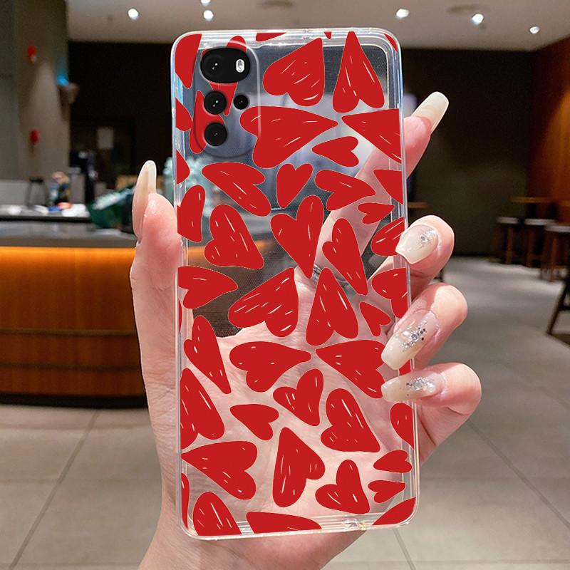 For Motorola Moto G22 Soft Silicone TPU Clear Shell Viral Painted Casing Little Girl Parttern Anti-scratch Cover For Moto G22