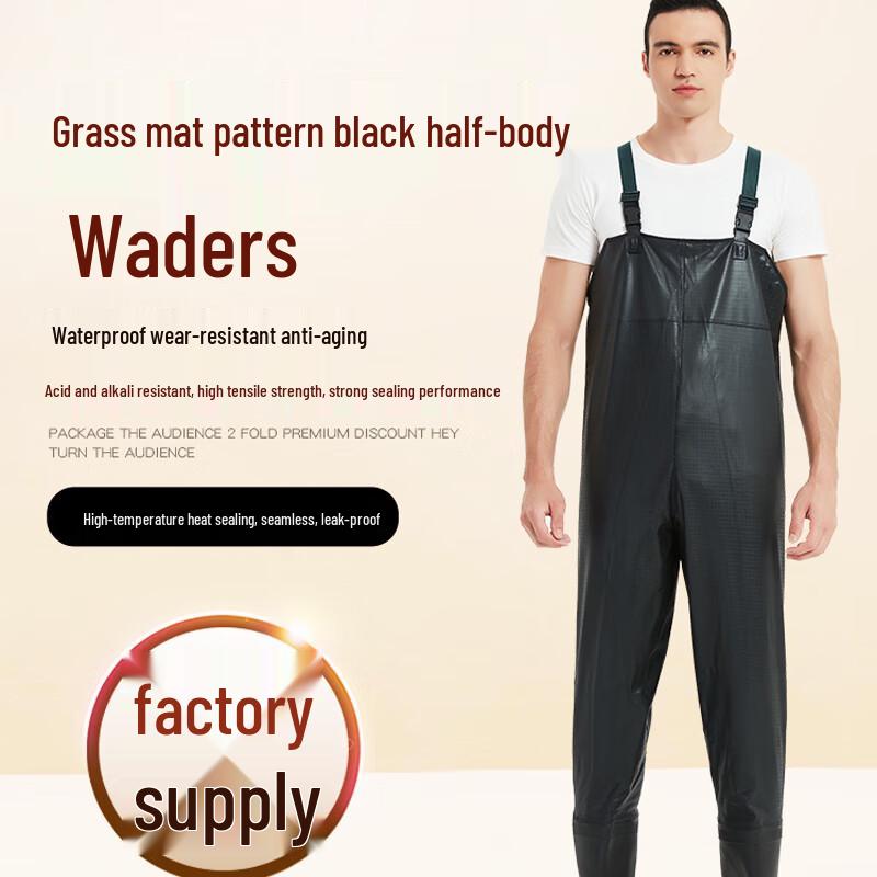 Baizien Thickened PVC Waist Waders
