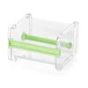 Washi Tape Dispenser with Cutter Desktop Multi Washi Tape Roll Holder Transparent Masking Tape Organizer for Office Home School