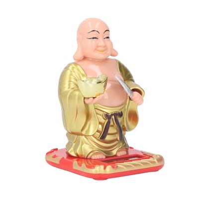 2,80*2,44*3,98 Zoll Solare winkende Buddha-Figur Büro-Schreibtisch-Dekoration