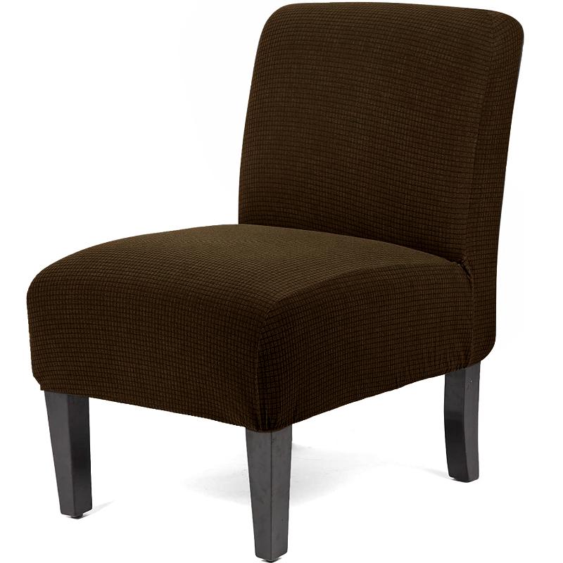 Stretch Spandex Dining Room Hotel Armless Accent Chair Cover Slipcover Armless Chair Furniture Protector Covers