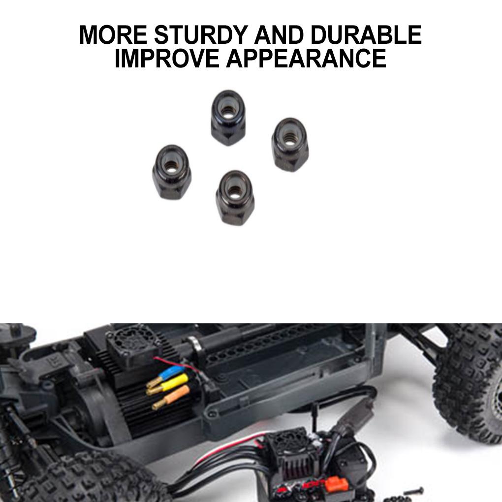 Steel 1/10 Tyre Nut RC Upgrade Part 4pcs Rust-proof And Durable Rc Tyre Nut For SENTON 3S RC Car Part RC Car Accessories