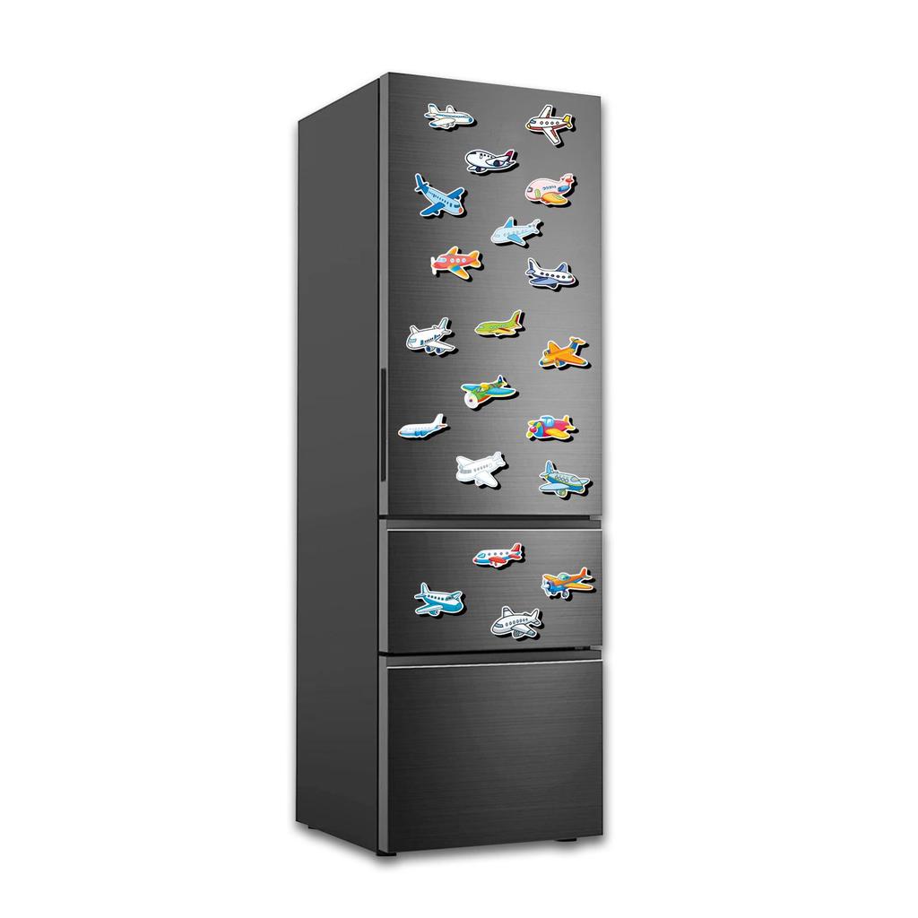20-Piece Cartoon Vehicle Refrigerator Magnets – Cute, Creative, Waterproof DIY Stickers