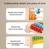 Wooden Counting Toy Abacus Montessori Education Math Toy Children Rainbow Counting Beads Addition Subtraction Operation Learning