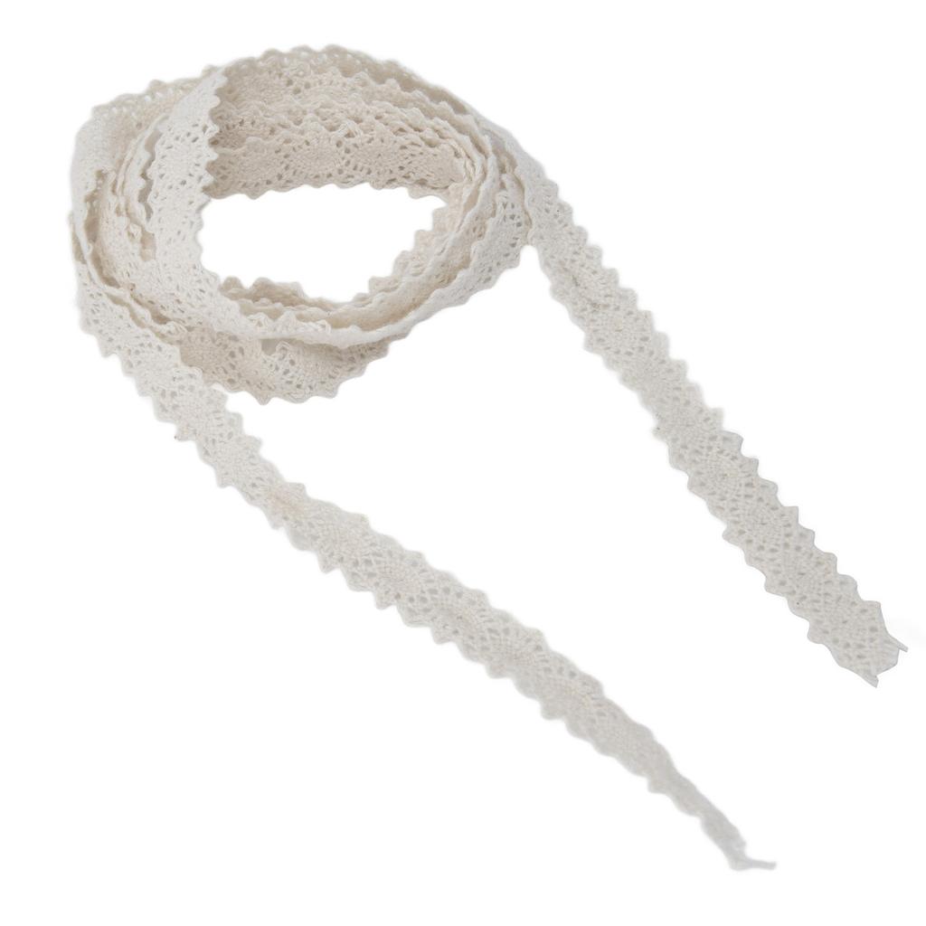 Spitzenband 20 Yards 1,1 cm Breite Weiche Bequeme Exquisite Spitze für Vorhang Kleidung Tischdecke Geschenkdekoration